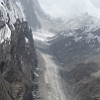 The inflow glacier is steeper than the main ice stream. With a length of 60 km Southern Engilchek is the largest glacier of Tian Shan and second in size mountain glacier among CIS countries after Fedchenko glacier on Pamir mountains (77 km long).